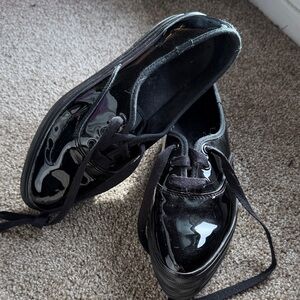 Keds Black Patent Leather Flats